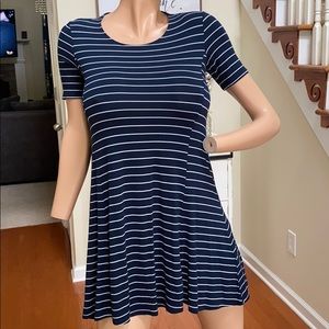 Striped mini dress